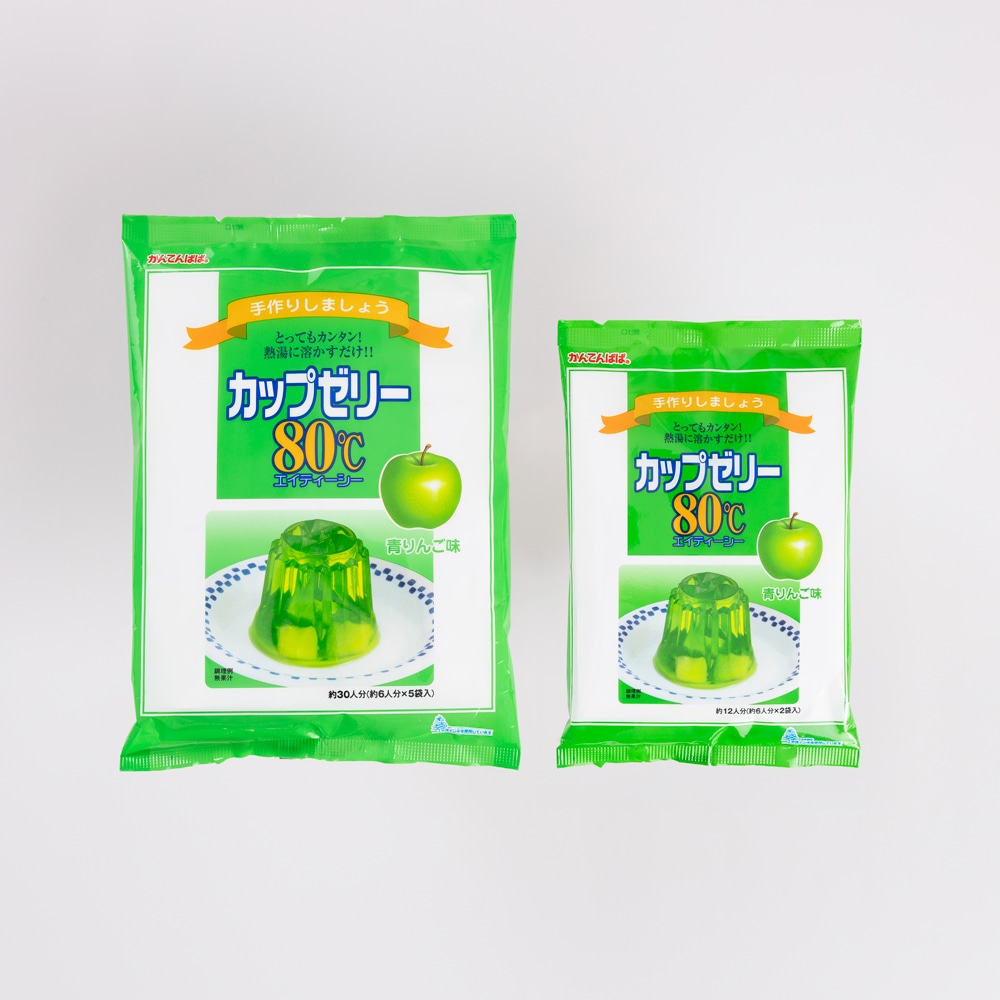 カップゼリー80℃ 青りんご味 5袋入