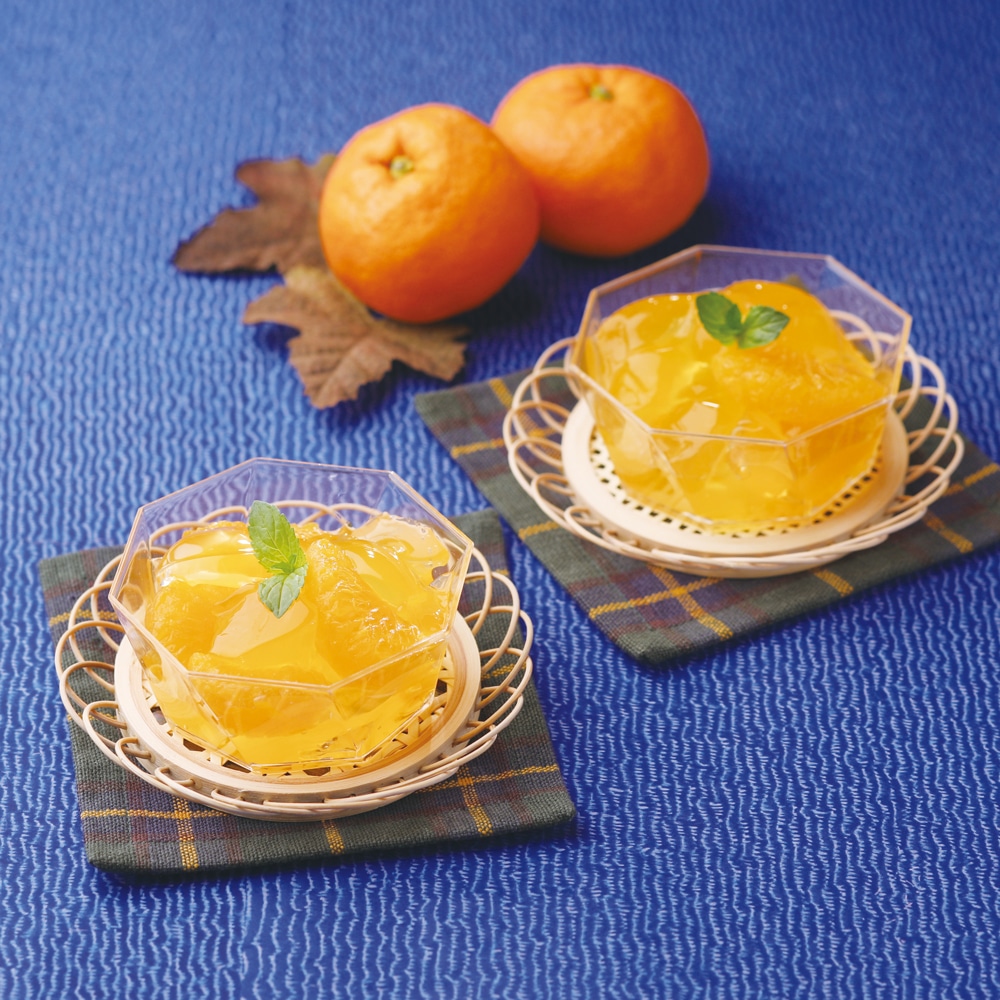 カルビ出品 寒天の専門店】カップゼリー80℃ オレンジ味(2袋入): スイーツ_