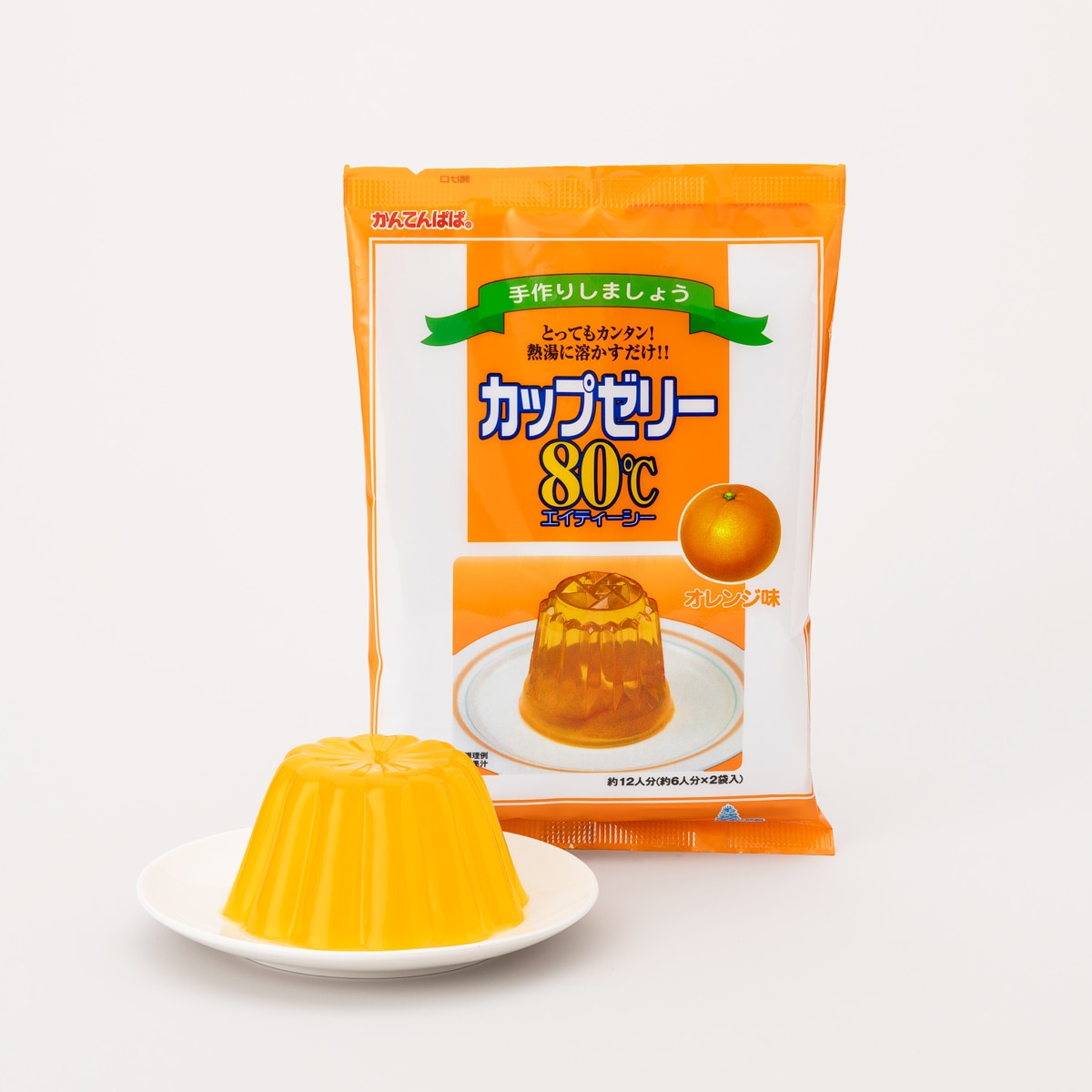 カップゼリー80℃ オレンジ味 2袋入