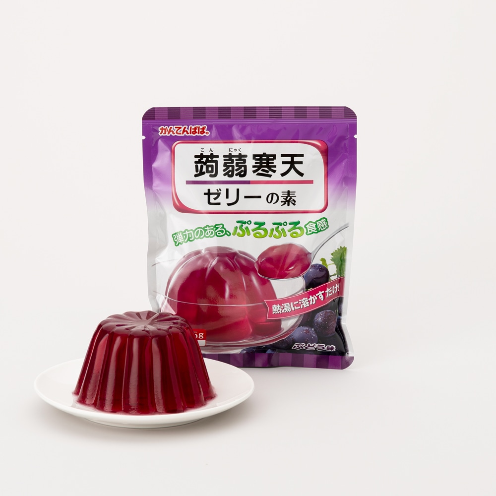 蒟蒻寒天ゼリーの素　ぶどう味