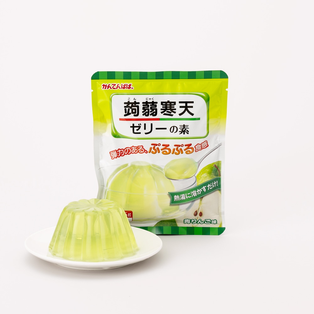 蒟蒻寒天ゼリーの素　青りんご味